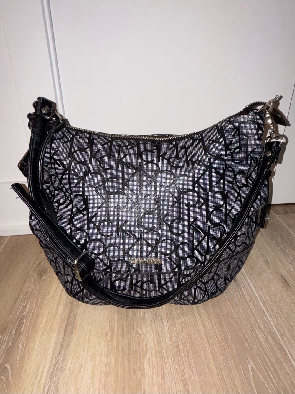 Calvin Klein Monogram Hobo Bag